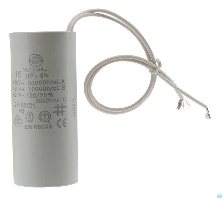 Condensator met draad Condensator met draad
