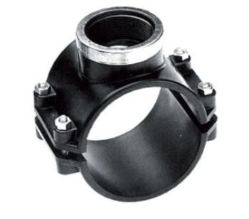 Aanboorzadel met RVS ring 110 x 1¼''