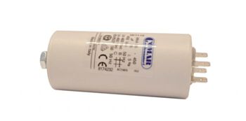 Condensator 10 µf faston 4-pin