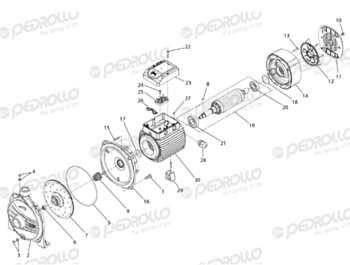Pedrollo Ball bearing 113004