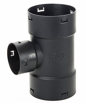 Drainage verloop T-stuk 125 x 50mm