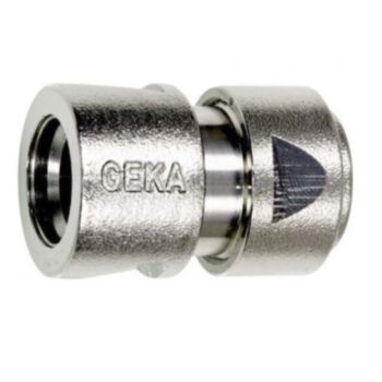 Geka Plus - nikkel - slangaansluiting 1/2" zonder waterstop