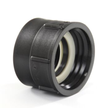 IBC adapter binnendraad zwart met epdm afdichting S60 x 2"