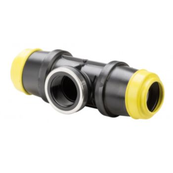 Hawle 20x1/2"-bi.x20mm PE/PE T-stuk K6525 Gas PN8