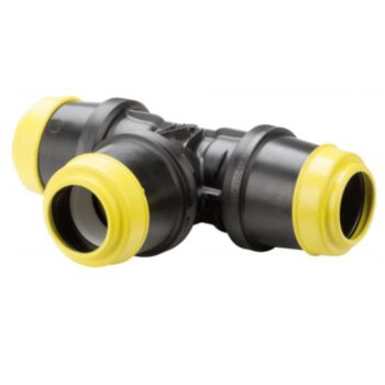 Hawle 25mm 3xPE T-stuk K6555 Gas PN8