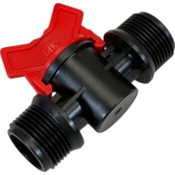 Kraan met 2 x 3/4'' buitendraad