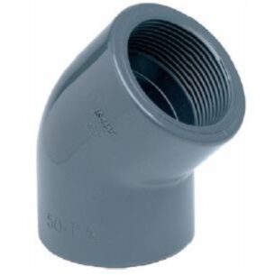 PVC knie 45°  3/4" binnendraad