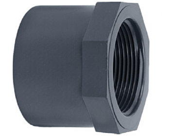 PVC lijmring 25 x ½" binnendraad (A) PN16