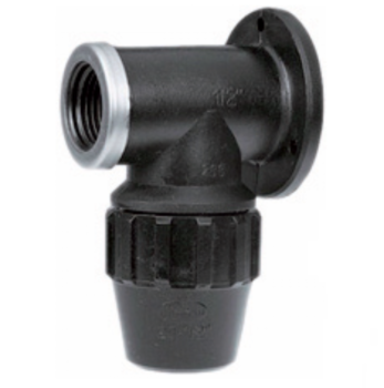 PP Muurplaat 20mm x 1/2" binnendraad