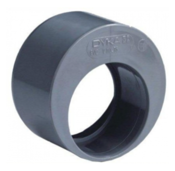 Dyka PVC inzetverloop 125x50mm lijm excentrisch