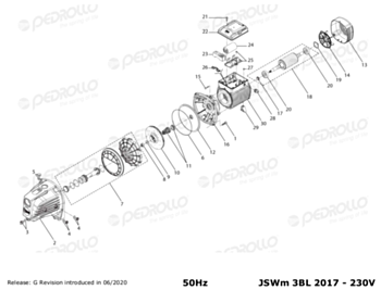 Pedrollo Deflector JSWm 3BL