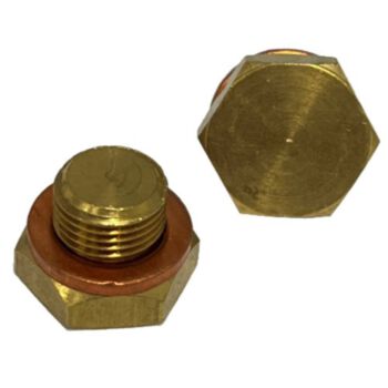 PEDROLLO plug met Koperen afsluitring 1/4" (13mm)