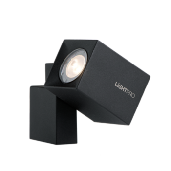 Lightpro Quartz wandlamp zwart