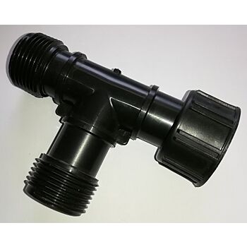 T-stuk 1'' 1x binnendraad / 2x buitendraad