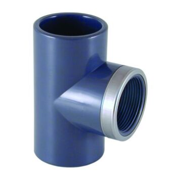 PVC T-stuk 32mm x 1" bi 32mm 