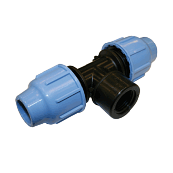 Klemkoppeling T-stuk binnendraad KIWA