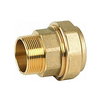 Messing snijringkoppeling 40 x 1¼" buitendraad