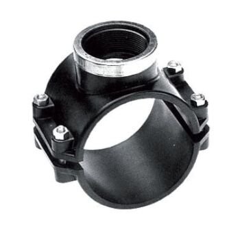 Aanboorzadel met RVS ring 110 x 1¼''