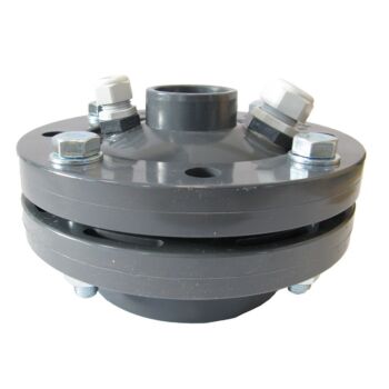 Bronkop flens 125mm 2" doorvoer 50mm lijmuitgang