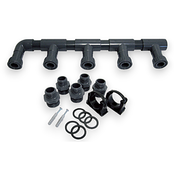 Groepenverdeler PVC 40mm compleet