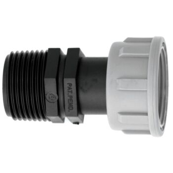 PP wartel 1" binnendraad x 3/4" buitendraad