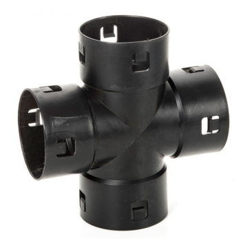 Drainage kruisstuk - 80mm