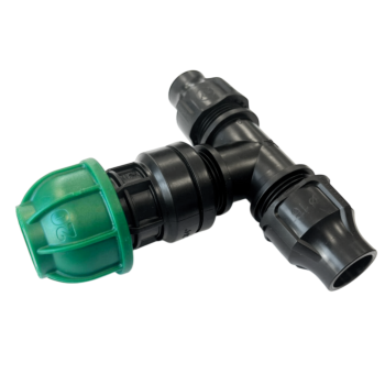 Druppelslang startkoppeling t-stuk, 20mm tyleenkoppeling