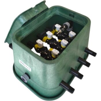 RPE 8 groepen kleppenput 1" - 24Vac - met afblaaspunt - RTS Premium compact