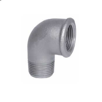 Gegalvaniseerd knie 90º bi.dr x bu.dr 1