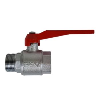 Kogelkraan ½" binnendraad x ½" buitendraad 