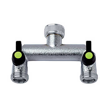 Kraanverdeler splitter 2 x 3/4 aansluiting