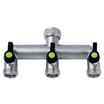 Kraanverdeler splitter 3 x 3/4 aansluiting