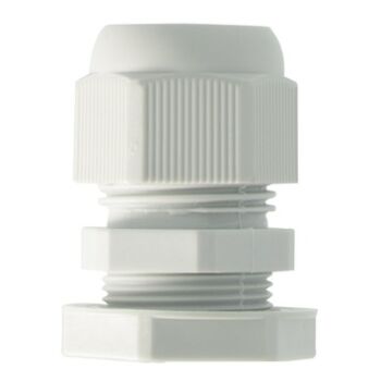 Kunststof wartel M25 met moer