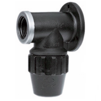 PP Muurplaat 25mm x 3/4" binnendraad