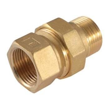 Messing 3-delige koppeling 1¼" 