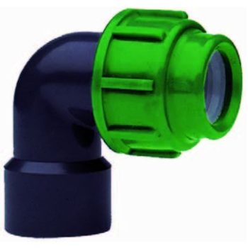 PVC-PE overgangsknie 32mm x 16mm klem