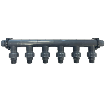 PVC 6 groeps verdeler 1" buitendraad