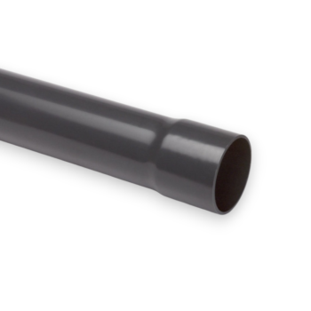 PVC drukbuis 75x2.9mm PN8 Kiwa grijs, L=5 tromp