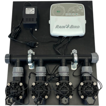 Kleppenset RAINBIRD HV 4 zones compleet inclusief beregeningscomputer RC2_4 indoor
