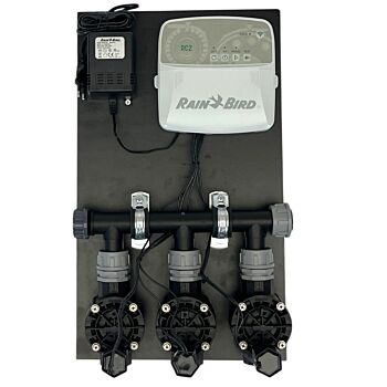 Kleppenset RAINBIRD HV 3 zones compleet inclusief beregeningscomputer RC2_4 indoor
