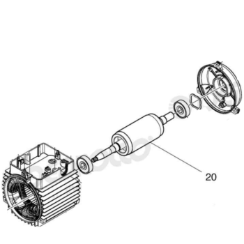 Pedrollo as JSWm 10M - Shaft with rotor