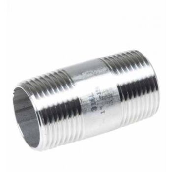 Pijpnippel 1-1/4"x 120mm RVS 316