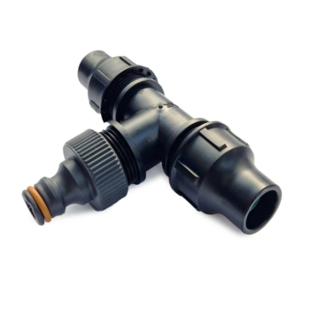 druppelslang startkoppeling t-stuk, kraanstuk