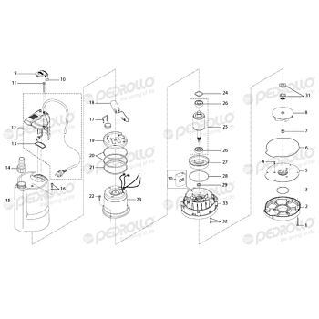 Gasket PEDROLLO Top1