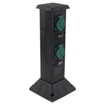 Tuinpaal met 4x stopcontact - IP44 - Max 3680W