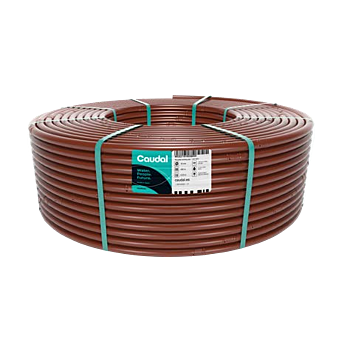 Druppelslang CAUDAL XPC700AS 100 meter drukgecompenseerd (2,2 l/u,33cm) 16mm Bruin