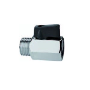Kogelkraan mini 1/4" binnendraad x 1/4" buitendraad