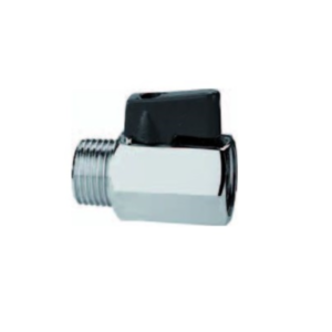 Kogelkraan mini 1/2" binnendraad  x 1/2" buitendraad