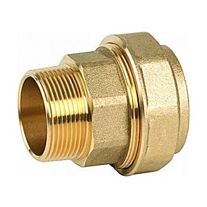 Messing snijringkoppeling 32 x 1" buitendraad