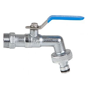 Kogelkraan 25 bar RVS hendel met 